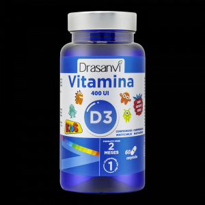 VITAMINA D3 KIDS 400ui MASTICABLE 60comp.  DRASANV