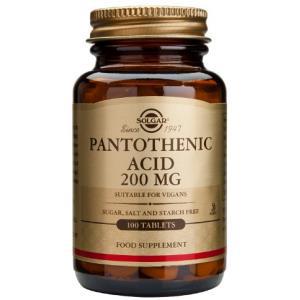 ACIDO PANTOTENICO 200MG 100 CA SOLGAR