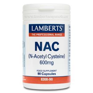 NAC (N ACETIL CISTEINA) 600MG 90 CAP LAMBERTS ESPA