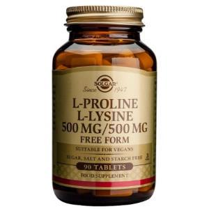 L-PROLINA 500mg./L-LISINA 500mg. 90comp. SOLGAR