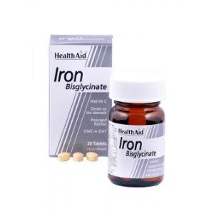 HIERRO BISGLYCINATE con vit.C 30comp. HEALTH AID