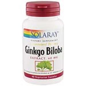 GINKGO BILOBA 60mg. 60cap.SOLARAY