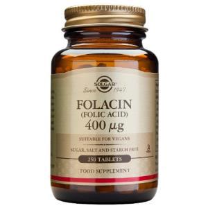 ACIDO FOLICO 400mcg. (FOLACIN) 250comp SOLGAR