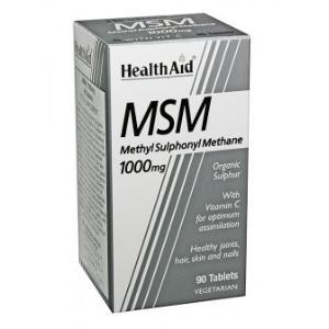 MSM metilsulfonilmetano 1000mg. 90comp.HEALTH AID