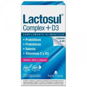 LACTOSUL COMPLEX + D3 20Cáps  NATYSAL 