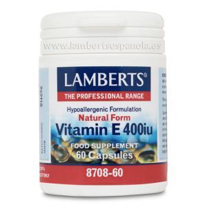 VITAMINA E 400UI 60 CAP LAMBERTS ESPAÑOLA 