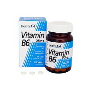 VIT B6 50mg. 100comp. HEALTH AID