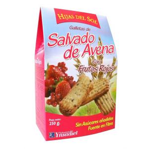 GALLETAS SALVADO AVENA FRUTOS ROJOS S/A 250grs.  Y