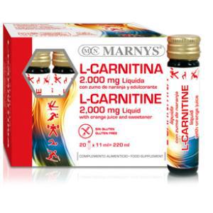 L-CARNITINA 2000 sabor naranja 20viales     MARNYS