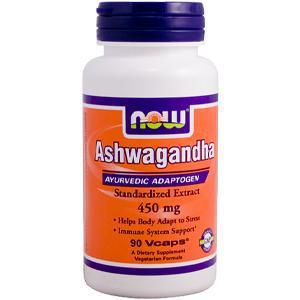 ASHWAGANDHA 450mg. 90cap.   NOW