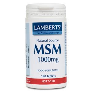 MSM 1000mg.120Tabletas LAMBERTS ESPAÑOLA S.L.