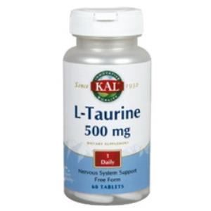 L-TAURINA 500mg. 60cap. KAL SOLARAY