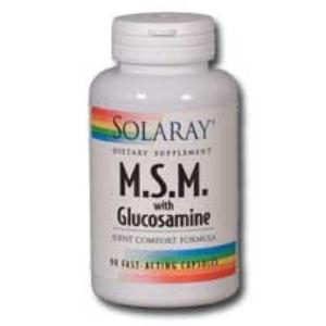 MSM AND GLUCOSAMINE 90cap SOLARAY