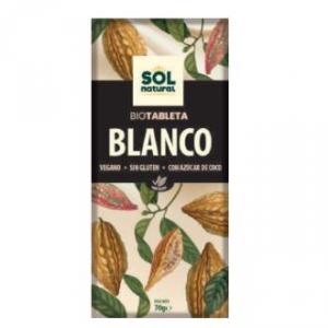 CHOCOLATE BLANCO 70gr. BIO SG VEGAN SOLNATURAL