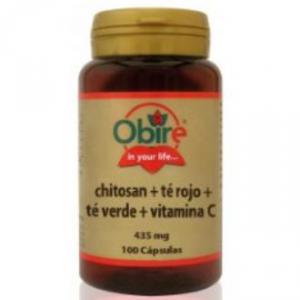 CHITOSAN + TE ROJO + TE VERDE + VIT C  100 CAP OBI