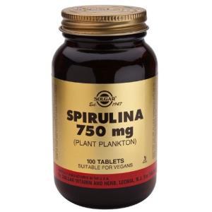 ESPIRULINA 750MG 100 TAB.  SOLGAR 