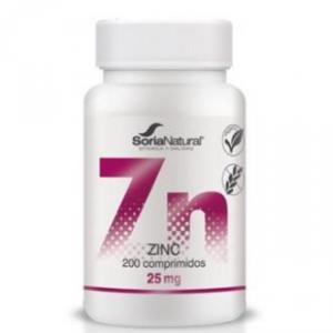 ZINC liberacion sostenida 350mg 200comp. SORIA NAT