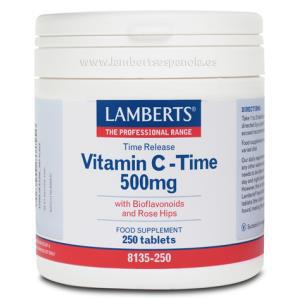 VITAMINA C 500mg. TIME lib. sostenida 250 comp 