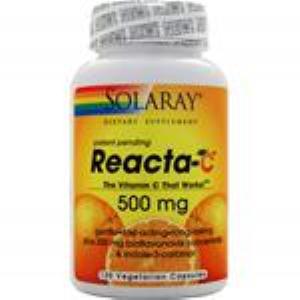 REACTA-C 500mg. (ESTER C) 60cap.SOLARAY