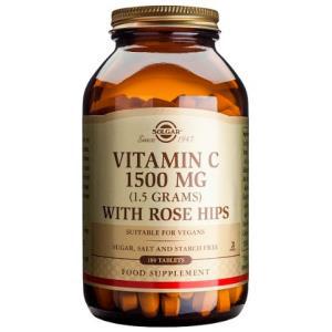 VITAMINA C 1500mg ROSE HIPS 90com SOLGAR