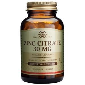 CITRATO ZINC 30MG 100CAP  SOLGAR