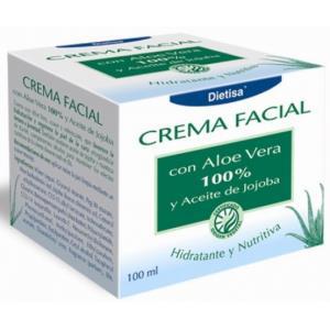 CREMA FACIAL CON ALOE VERA 100% 100ml.DIETISA 