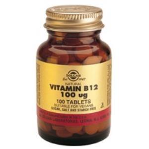 VITAMINA B12  100mcg. 100comp. SOLGAR