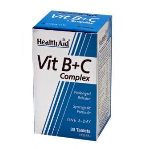 COMPLEJO B+C (full vit.B+C comp) 30comp.HEALTH AID