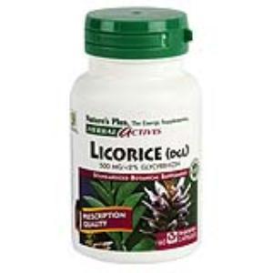 LICORICE (DGL) regaliz500mg. 60cap.NATURES PLUS
