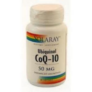 UBIQUINOL CoQ10 50mg. 30perlas.SOLARAY