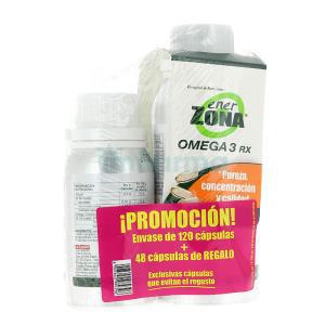 OMEGA 3 RX (1000mg.) Pack 120cap+30cap. ENER ZONA 