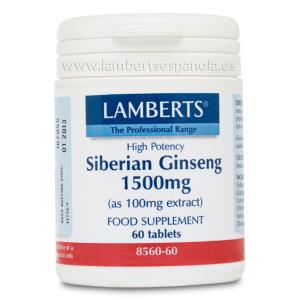 GINSENG SIBERIANO 1500MG 60 TAB LAMBERTS ESPAÑOLA