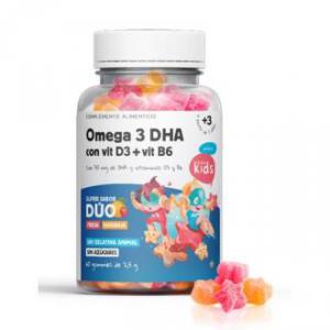 OMEGA 3 DHA con vit D3+vit B6 60gummies HERBORA